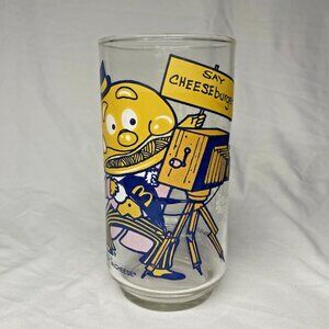 VINTAGE ACTION SERIES MCDONALD'S GLASS 1977 COLLECTIBLE - MAYOR MCCHEESE